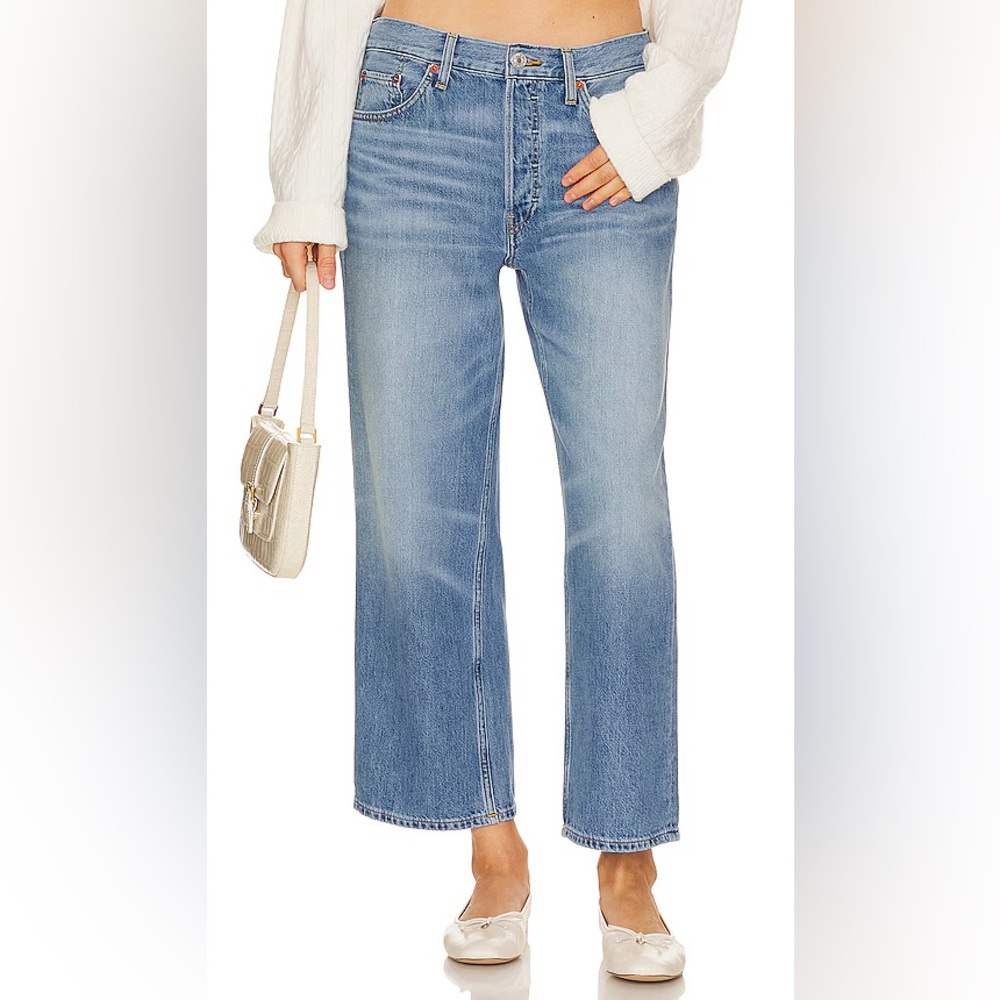 Re/Done NEW NWT Loose Crop wide leg slouchy jeans Vintage Flow Free People